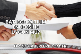 Batı Ege Katılım Endeksine Uygun mu?