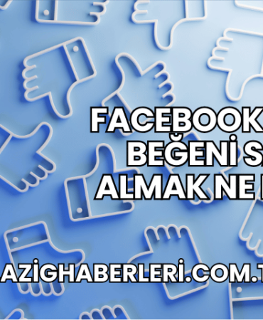 Facebook Sayfa Beğeni Satın Almak Ne Demek