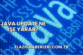 Java Update Ne İşe Yarar?
