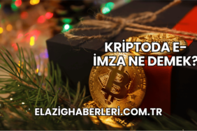 Kriptoda E-İmza Ne Demek?