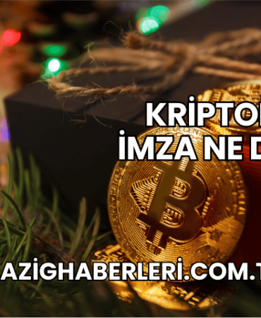 Kriptoda E-İmza Ne Demek?