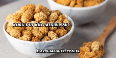 Kuru Dut Kilo Aldırır mı?