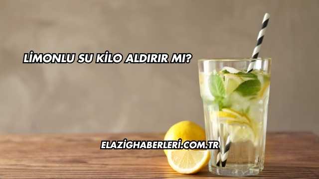 Limonlu Su Kilo Aldırır mı?