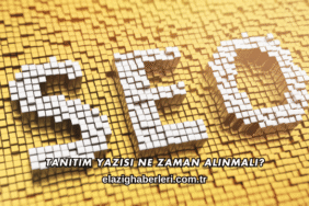 Tanıtım Yazısı Ne Zaman Alınmalı?