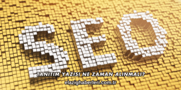 Tanıtım Yazısı Ne Zaman Alınmalı?